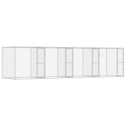 Cușcă Câine Exterior 800x200x200 cm Oțel Galvanizat