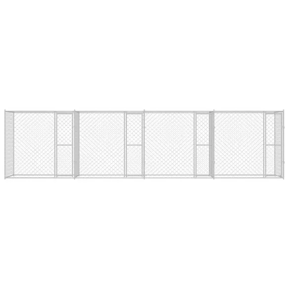 Cușcă Câine Exterior 800x200x200 cm Oțel Galvanizat