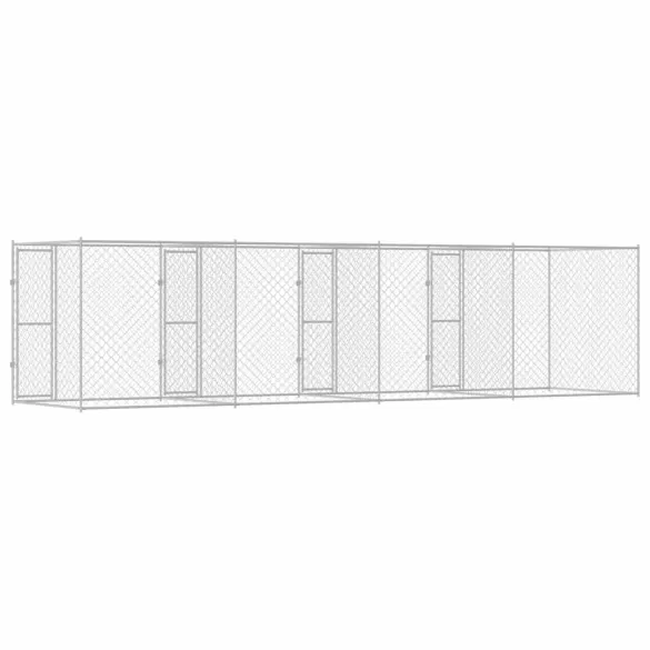 Cușcă Câine Exterior 800x200x200 cm Oțel Galvanizat