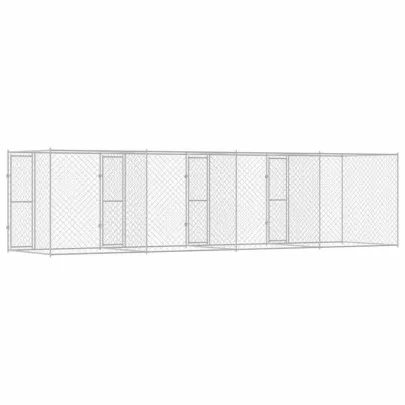 Cușcă Câine Exterior 800x200x200 cm Oțel Galvanizat