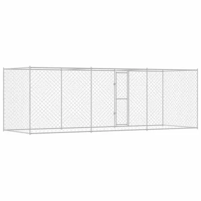 Cușcă Câini Mare Exterior Oțel Galvanizat | Livrare Gratuită