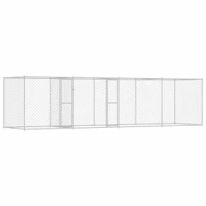 Cușcă Câini Exterior 6x2m Oțel Galvanizat - Livrare Gratuită 2
