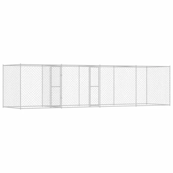 Cușcă Câini Exterior 6x2m Oțel Galvanizat - Livrare Gratuită