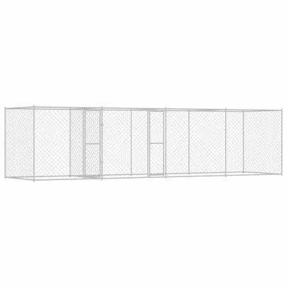 Cușcă Câini Exterior 6x2m Oțel Galvanizat - Livrare Gratuită