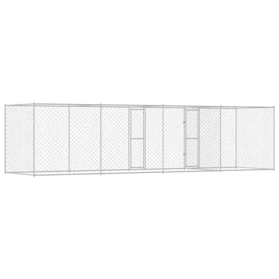 Cușcă Câini Exterior 6x2m Oțel Galvanizat - Livrare Gratuită