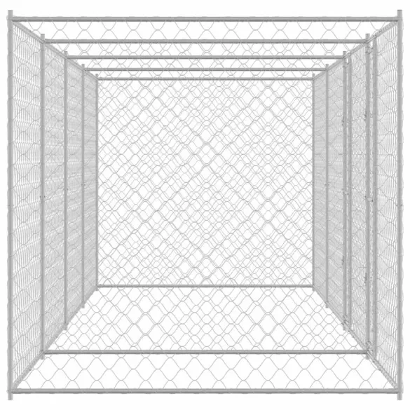 Cușcă Câini Mare Oțel Galvanizat 800x200x200 cm