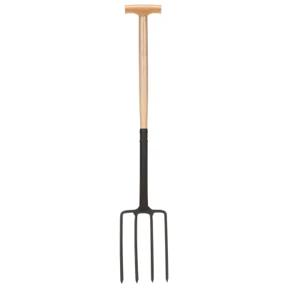 Furcă Grădină cu Mâner T - Oțel și Lemn | Comandă Acum