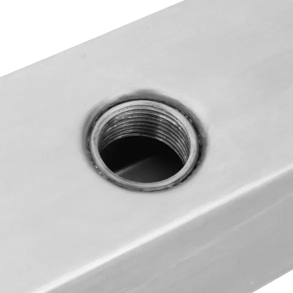 Fântână Cascadă Piscină LED 110cm Oțel Inoxidabil