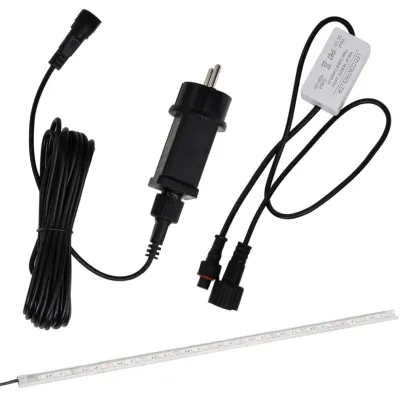 Fântână Cascadă Piscină LED 110cm Oțel Inoxidabil