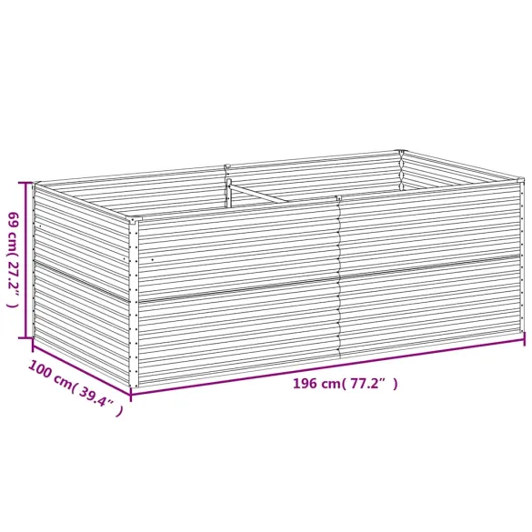 Strat Înălțat Grădină Oțel Corten | Livrare Gratuită