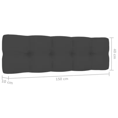 Bancă Grădină cu Perne Antracit - Lemn Pin - Livrare Gratuită