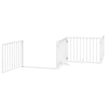 Poartă Câini Pliabilă Lemn Plop - Livrare Gratuită