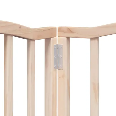 Poartă Pliabilă pentru Câini - 450 cm - Lemn Natural