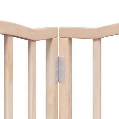 Poartă Pliabilă pentru Câini - 15 Panouri - 750 cm - Lemn de Plop