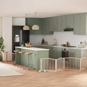 Poartă Pliabilă pentru Câini din Lemn - 640 cm - Livrare Gratuită