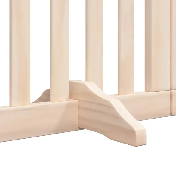 Poartă Pliabilă pentru Câini - 12 Panouri - 600 cm - Lemn de Plop