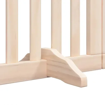 Poartă Pliabilă pentru Câini - 12 Panouri - 600 cm - Lemn de Plop