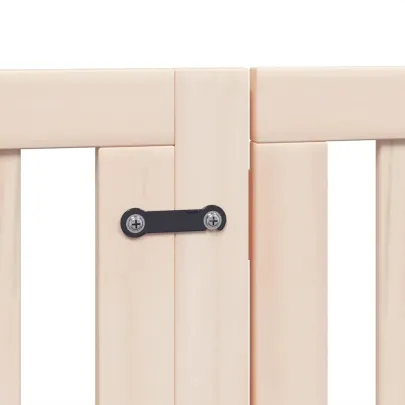 Poartă Pliabilă pentru Câini - 12 Panouri - 600 cm - Lemn de Plop