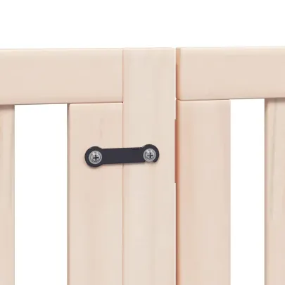 Poartă Pliabilă pentru Câini - 15 Panouri - 750 cm - Lemn de Plop