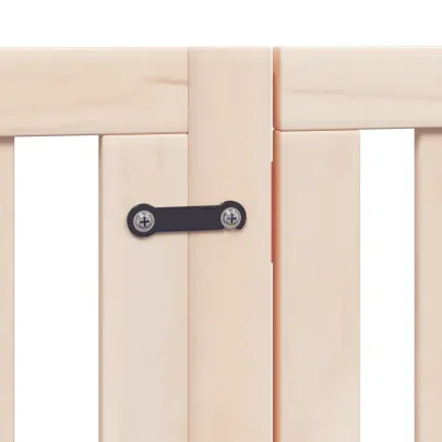 Poartă Pliabilă pentru Câini - 12 Panouri - 600 cm - Lemn de Plop