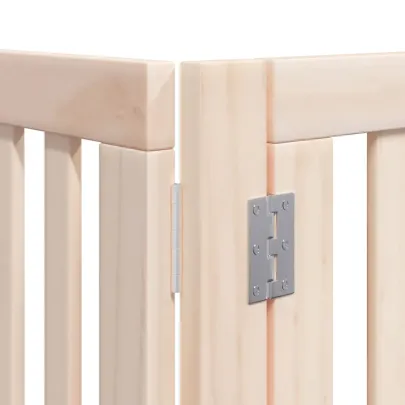 Poartă Pliabilă pentru Câini - 8 Panouri - 640 cm - Lemn Plop