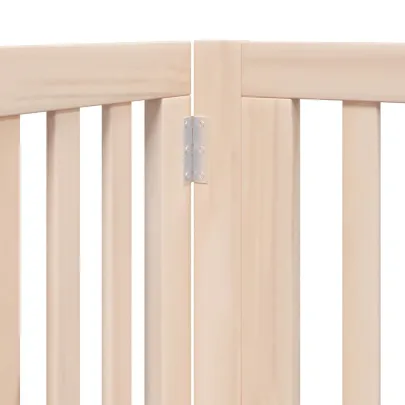 Poartă Câini Pliabilă Lemn - 480 cm cu Ușă | Livrare Gratuită