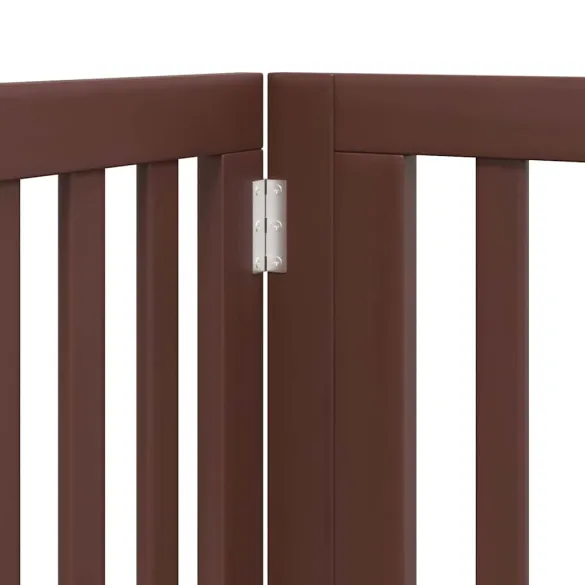 Poartă Câini Pliabilă Lemn Plop 480 cm - Livrare Gratuită