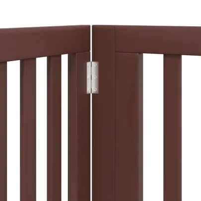 Poartă Câini Pliabilă Lemn Plop 480 cm - Livrare Gratuită