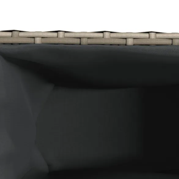 Jardiniere Grădină 2 Ghivece Gri Poliratan | Livrare Gratuită