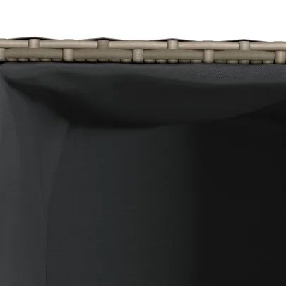 Jardiniere Grădină 2 Ghivece Gri Poliratan | Livrare Gratuită