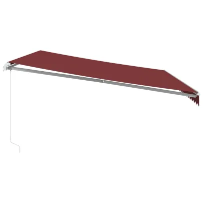 Copertină Retractabilă Manual Vișiniu 500x350 cm