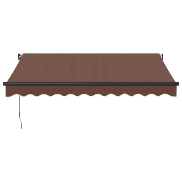 Copertină Retractabilă Manual Maro 300x250 cm - Livrare Gratuită