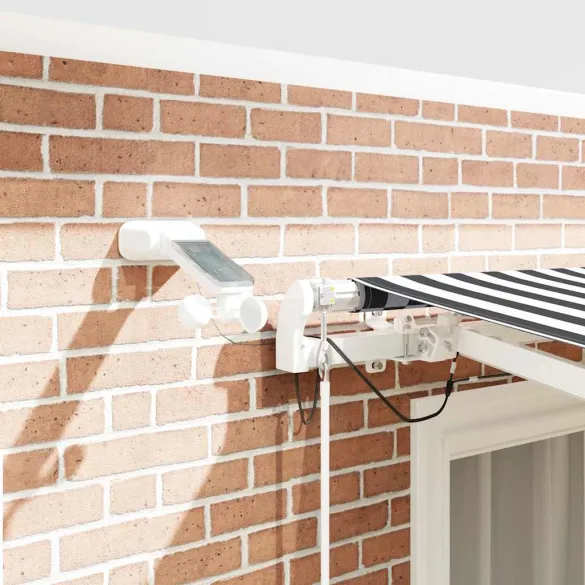 Copertină Retractabilă Automată cu LED - Antracit/Alb