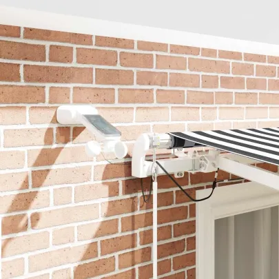 Copertină Retractabilă Automată cu LED - Antracit/Alb