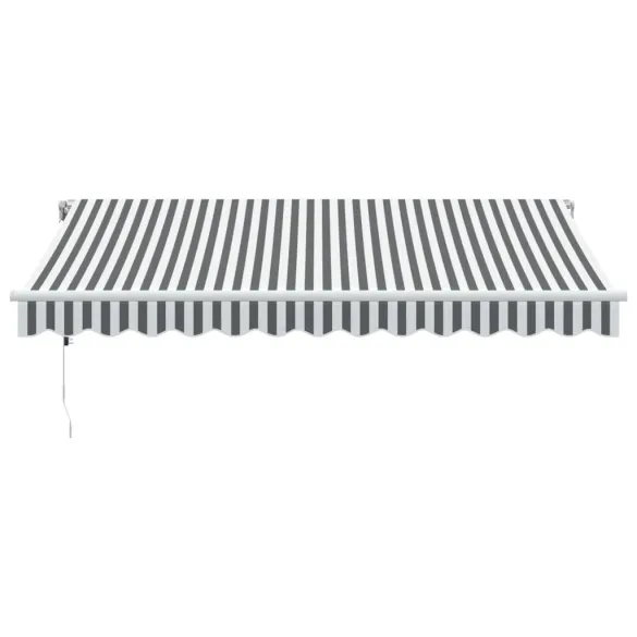 Copertină Retractabilă Automată cu LED | Senzor Vânt | 350x250 cm