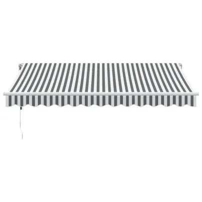 Copertină Retractabilă Automată cu LED | Senzor Vânt | 350x250 cm