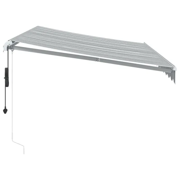 Copertină Retractabilă Automată cu LED | Senzor Vânt | 350x250 cm