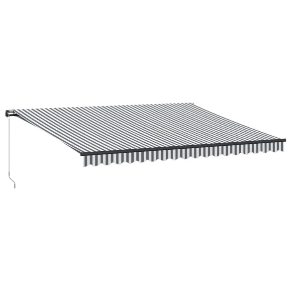 Copertină Retractabilă Manual 450x300 cm Antracit/Alb