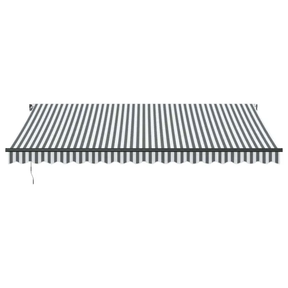 Copertină Retractabilă Manual 450x300 cm Antracit/Alb