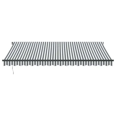 Copertină Retractabilă Manual 450x300 cm Antracit/Alb