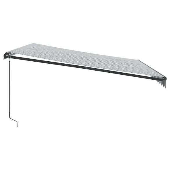 Copertină Retractabilă Manual 450x300 cm Antracit/Alb