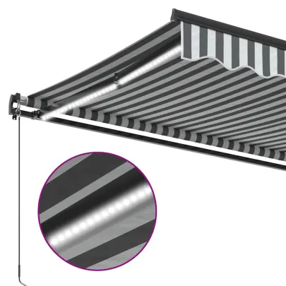 Copertină Retractabilă Manual cu LED - 300x250 cm