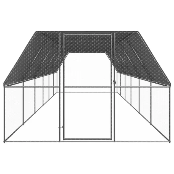 Coteț Păsări Oțel Galvanizat 3x12x2m - Livrare Gratuită