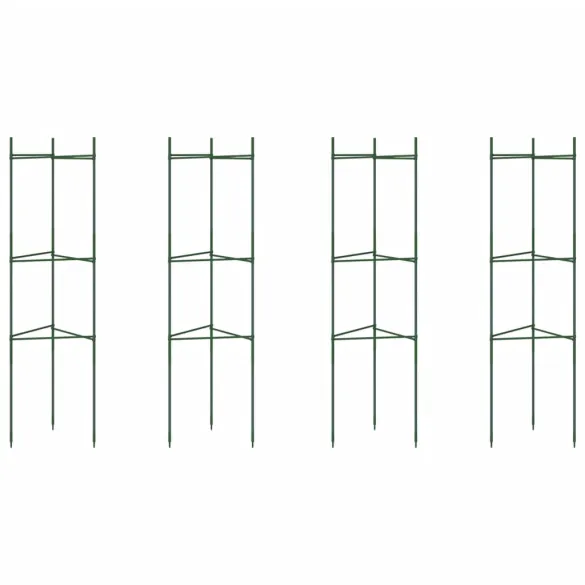 Suporturi pentru Roșii Reglabile - 4 bucăți - Oțel și PP