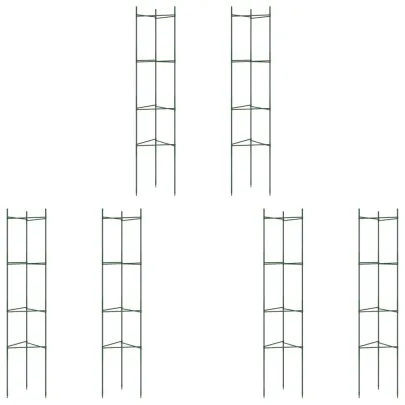 Suporturi Roșii 6 bucăți - Oțel Rezistent - 154 cm