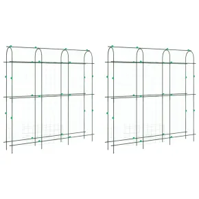 Spaliere Grădină Oțel cu Cadru U - 2 bucăți | Livrare Gratuită 2