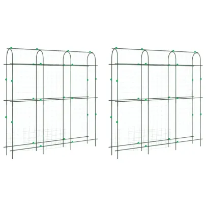 Spaliere Grădină Oțel cu Cadru U - 2 bucăți | Livrare Gratuită