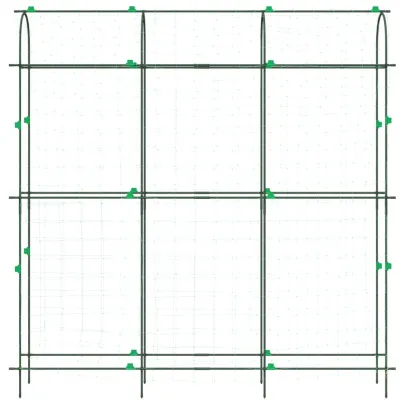 Spaliere Grădină Oțel cu Cadru U - Set 3 bucăți