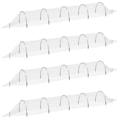 Tuneluri Plasa Protectie Plante - 4 Bucati, 1.5x5m