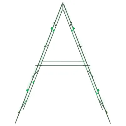 Spaliere Grădină Oțel - Set 4 bucăți cu Cadru A